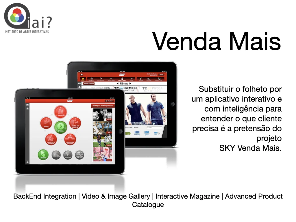 SKY — Venda Mais, catálogo de vendas no iPad