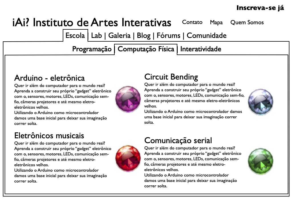 Site 2009 — computação física, Arduino e circuit bending