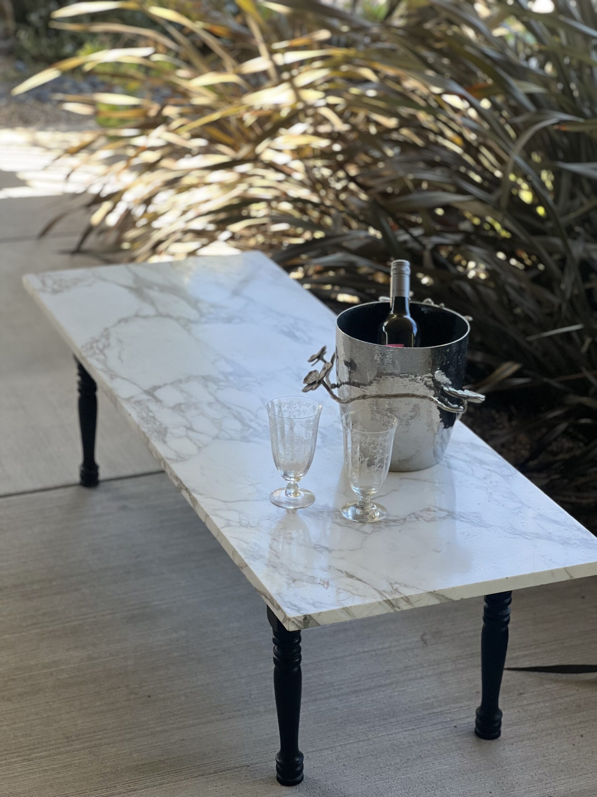 SOLD – White Arabesco Table